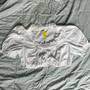 Stoiber drawstring crop top